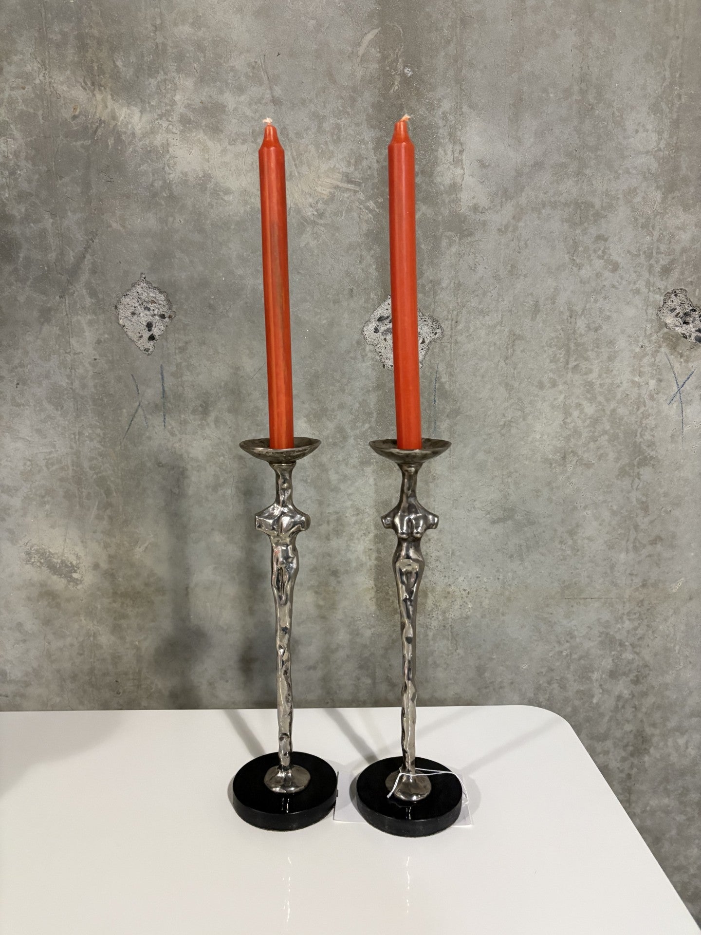 'Adam and Eve' Candlesticks
