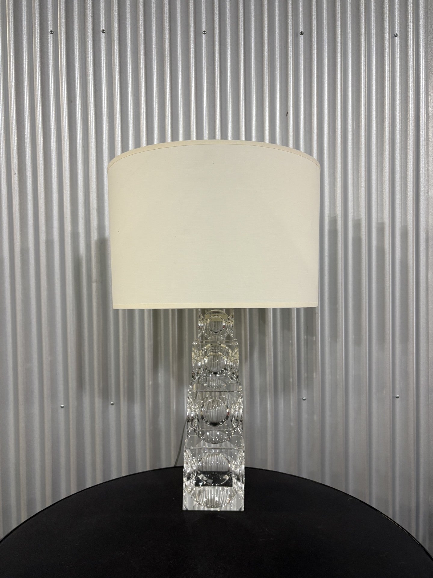 Tiered Crystal Lamp