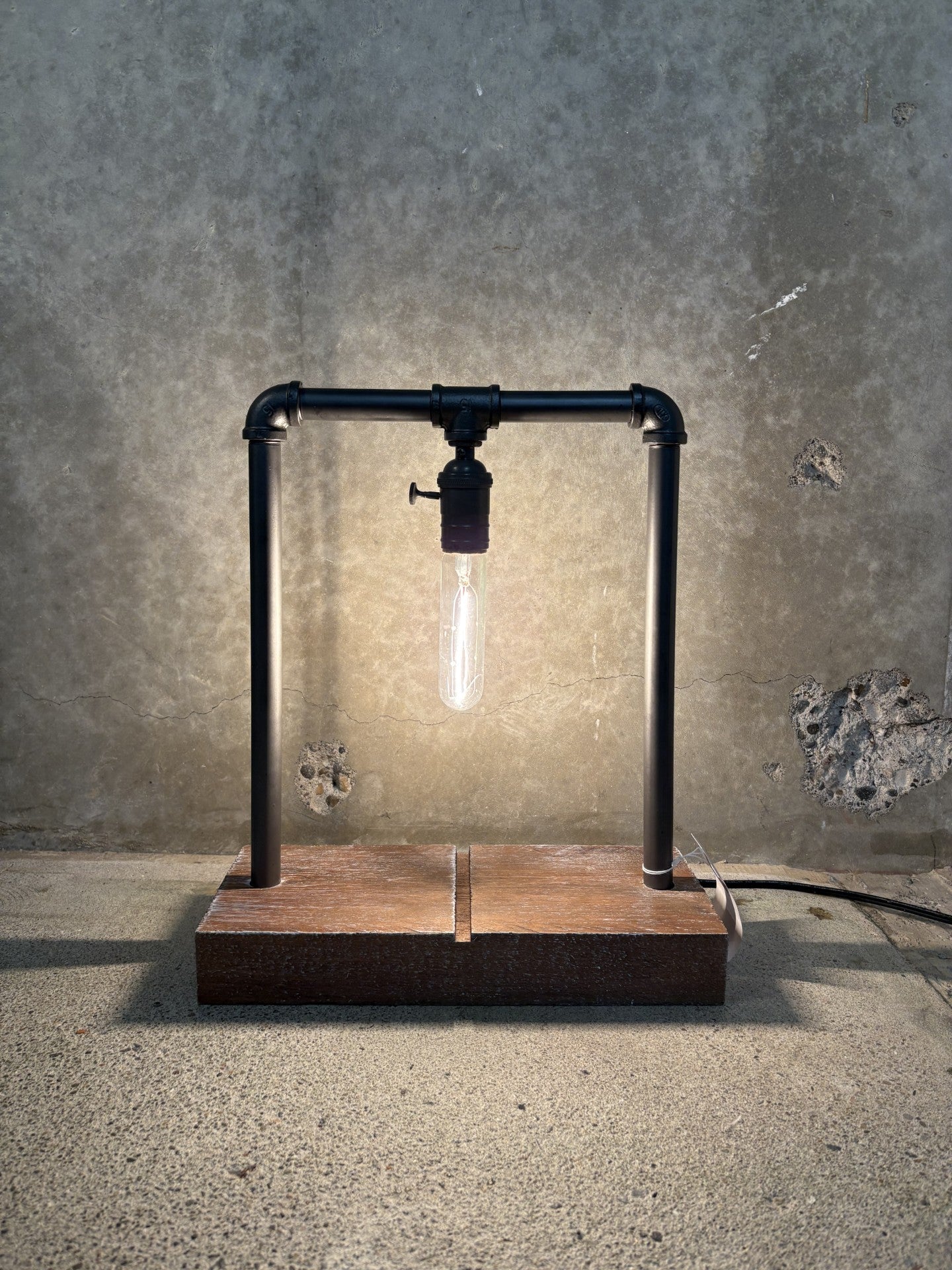 Rustic Pipe Lamp