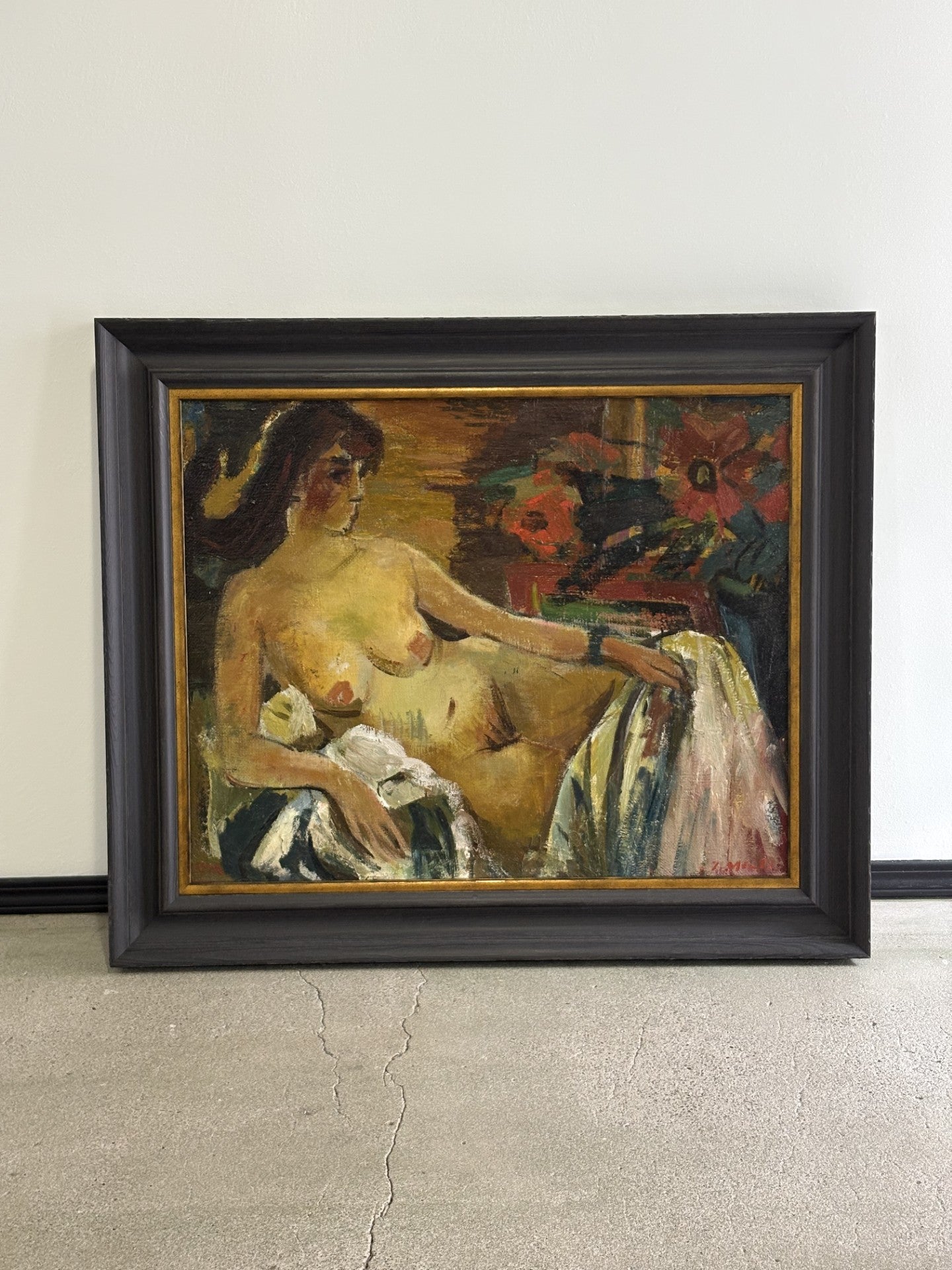 'Noon' Nude with Flowers