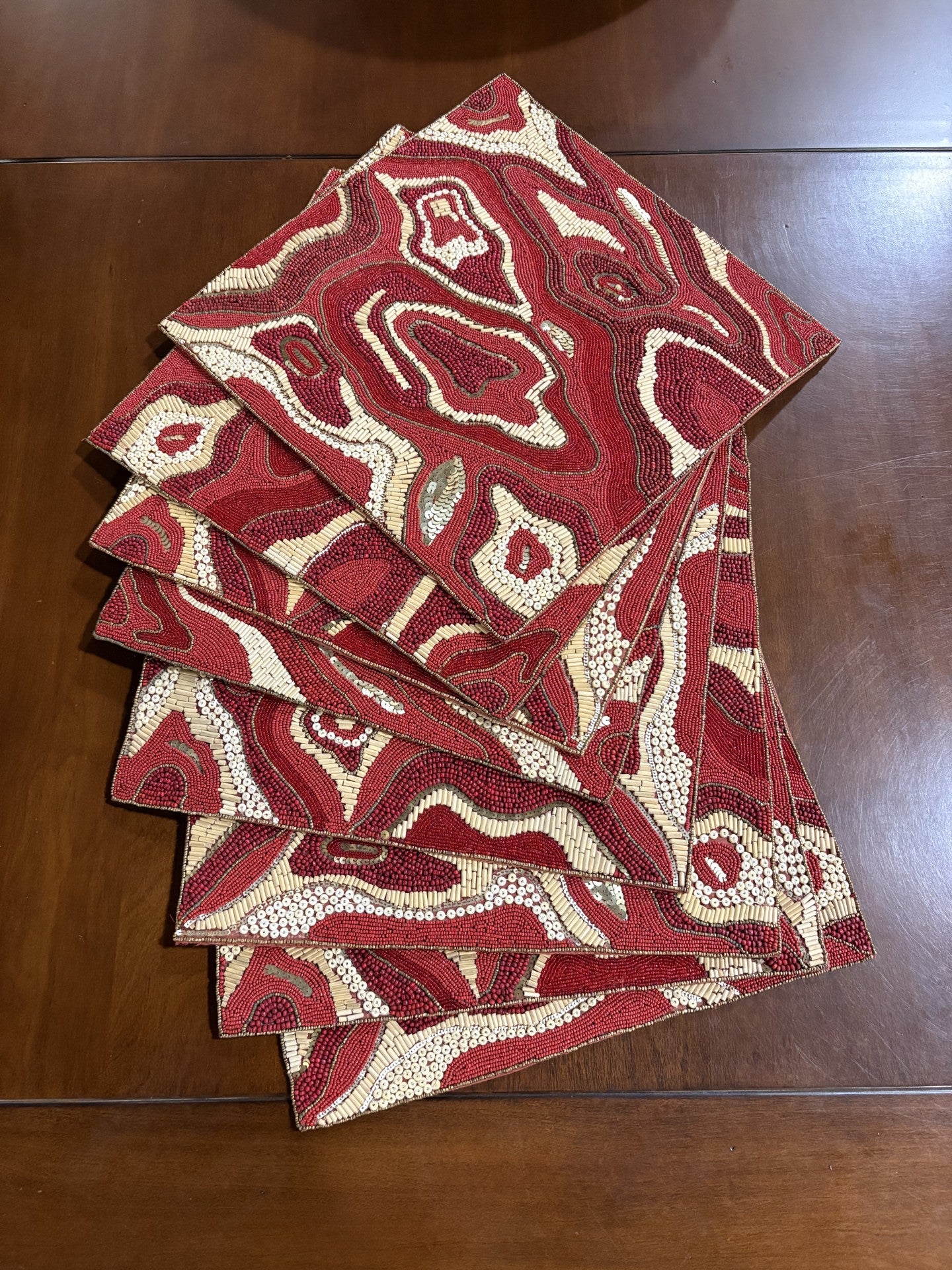 Beaded Placemats Set
