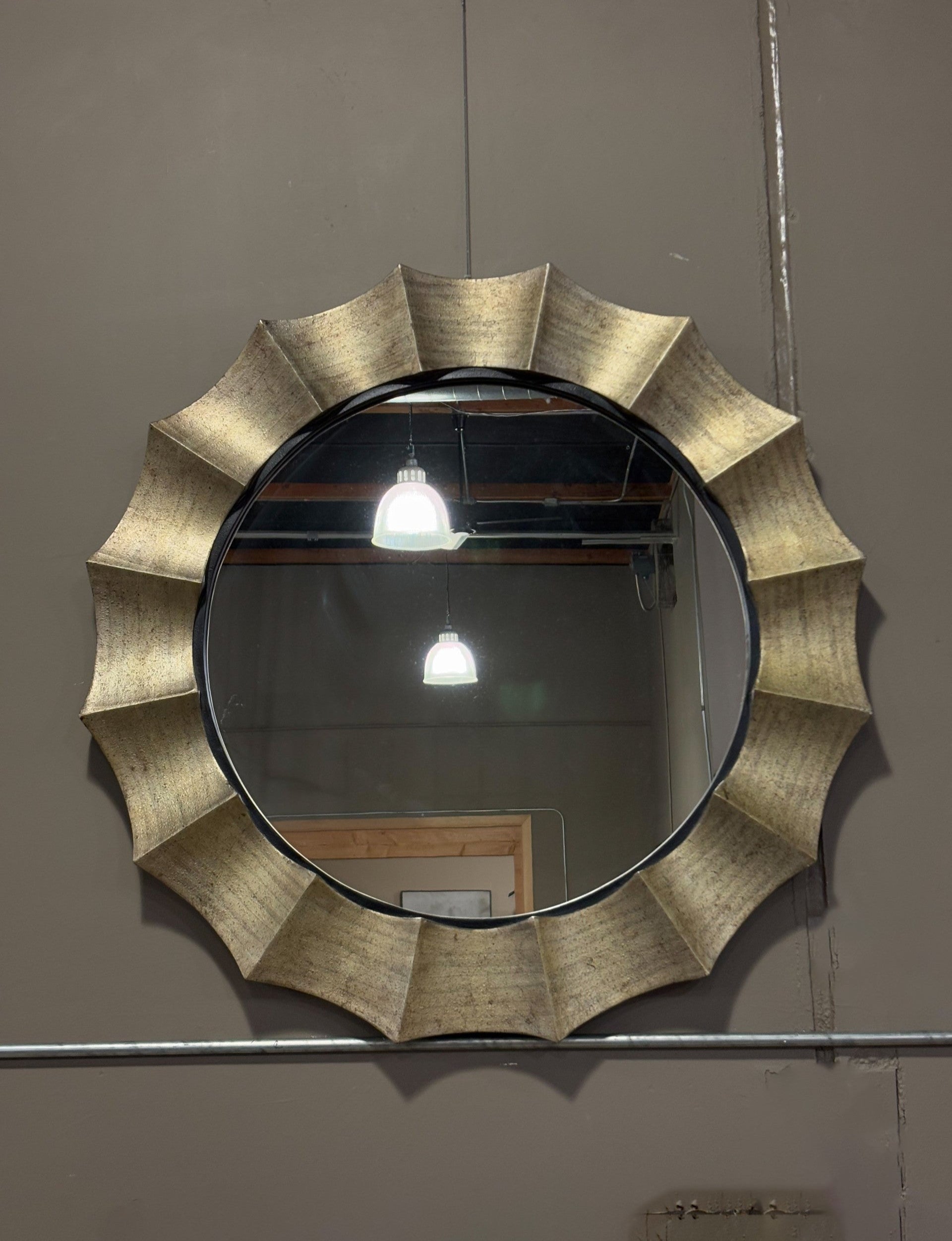 Fluted Frame Mirror